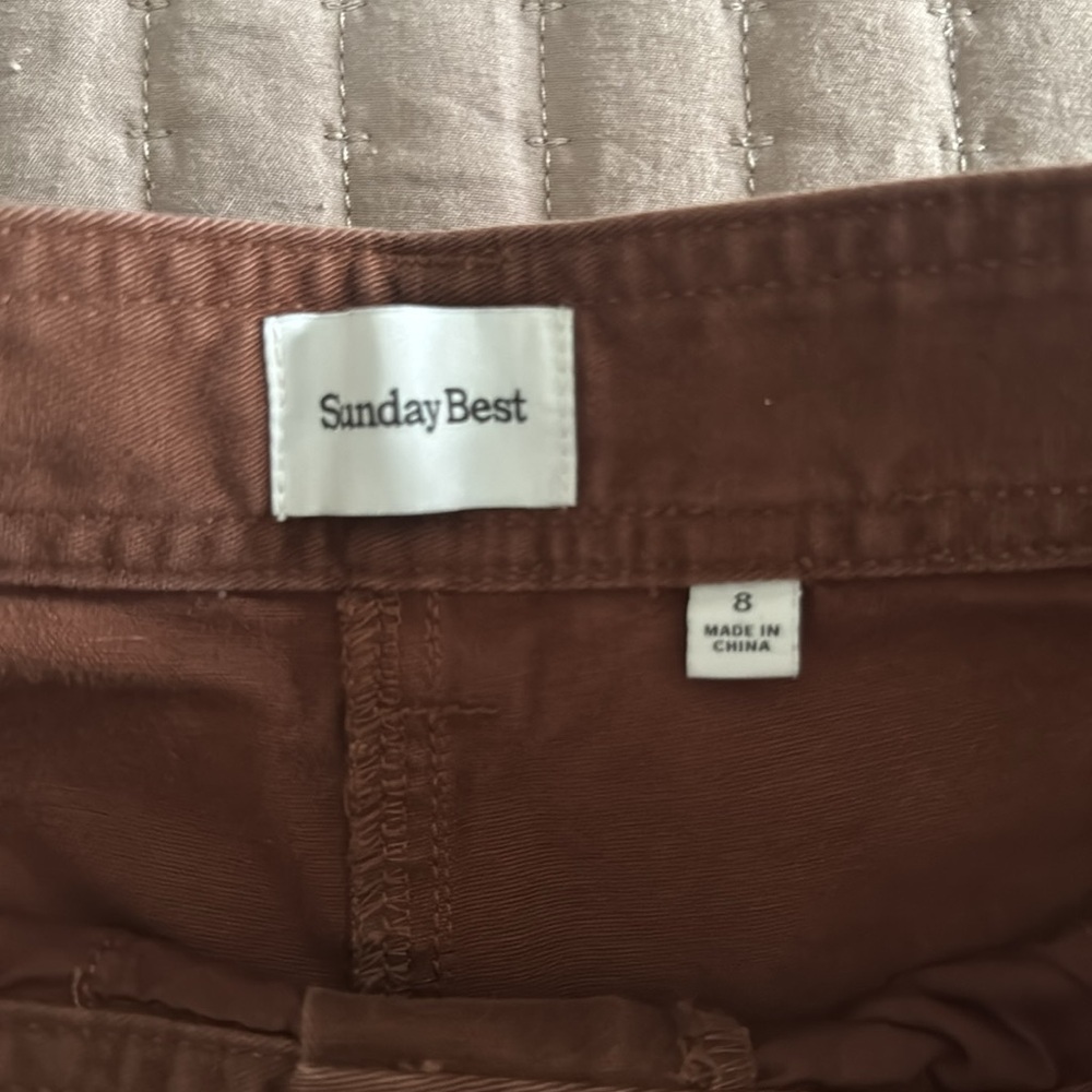 Chocolate Brown straight/wide leg pants - Picture 3 of 4